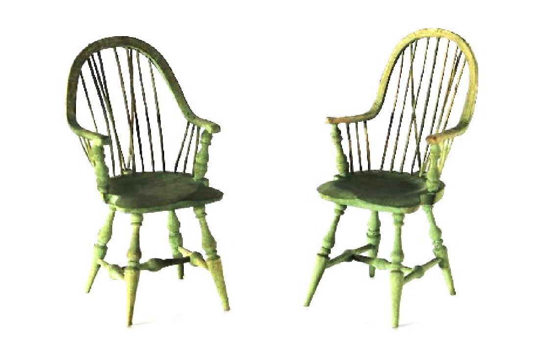 Pair of Nicole Marble Windsor Chairs Dollhouse (1 of 2)