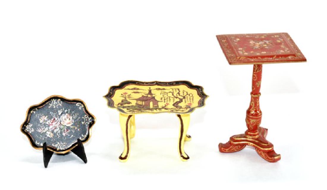 Natasha Tables & Tray Dollhouse Miniatures (1 of 3)
