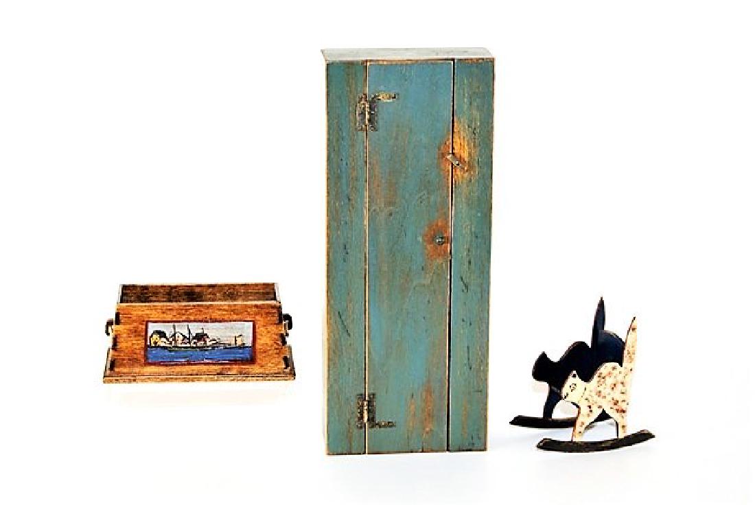 B. Davis Toybox, Rocker & Cabinet Dollhouse Miniatures (1 of 4)