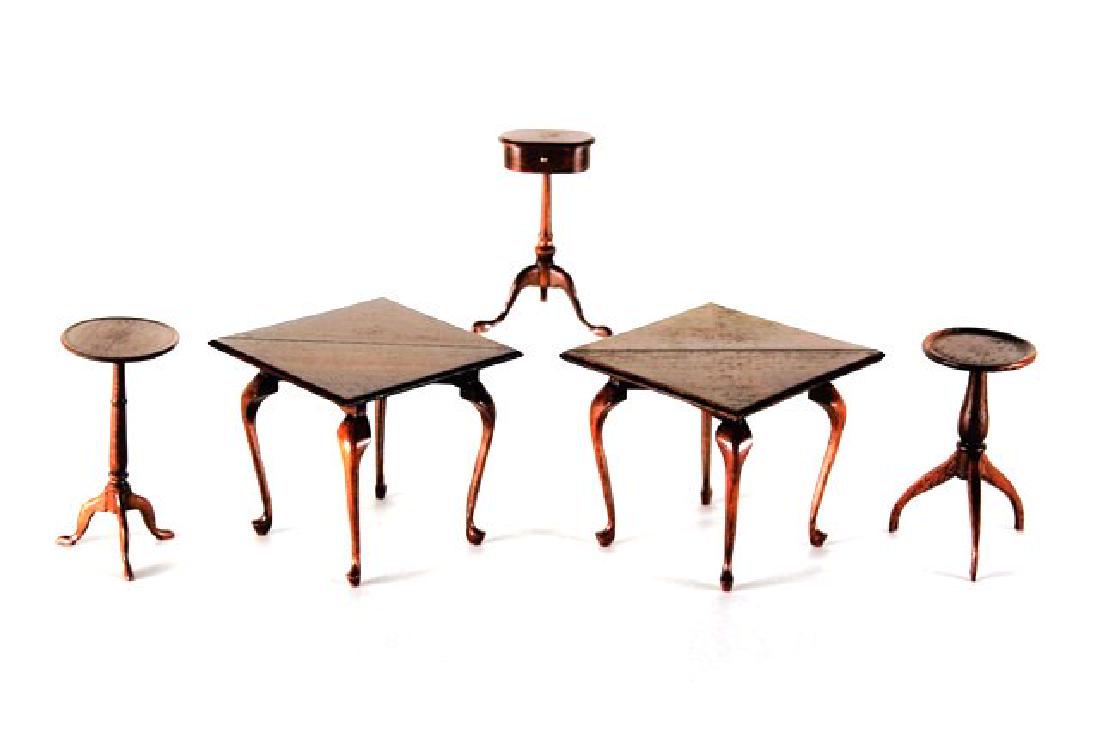 Five Edward Norton Tables Dollhouse Miniatures (1 of 3)