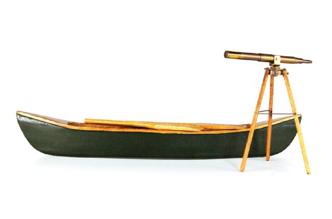 Miniature Telescope & Canoe For Dollhouse (1 of 3)