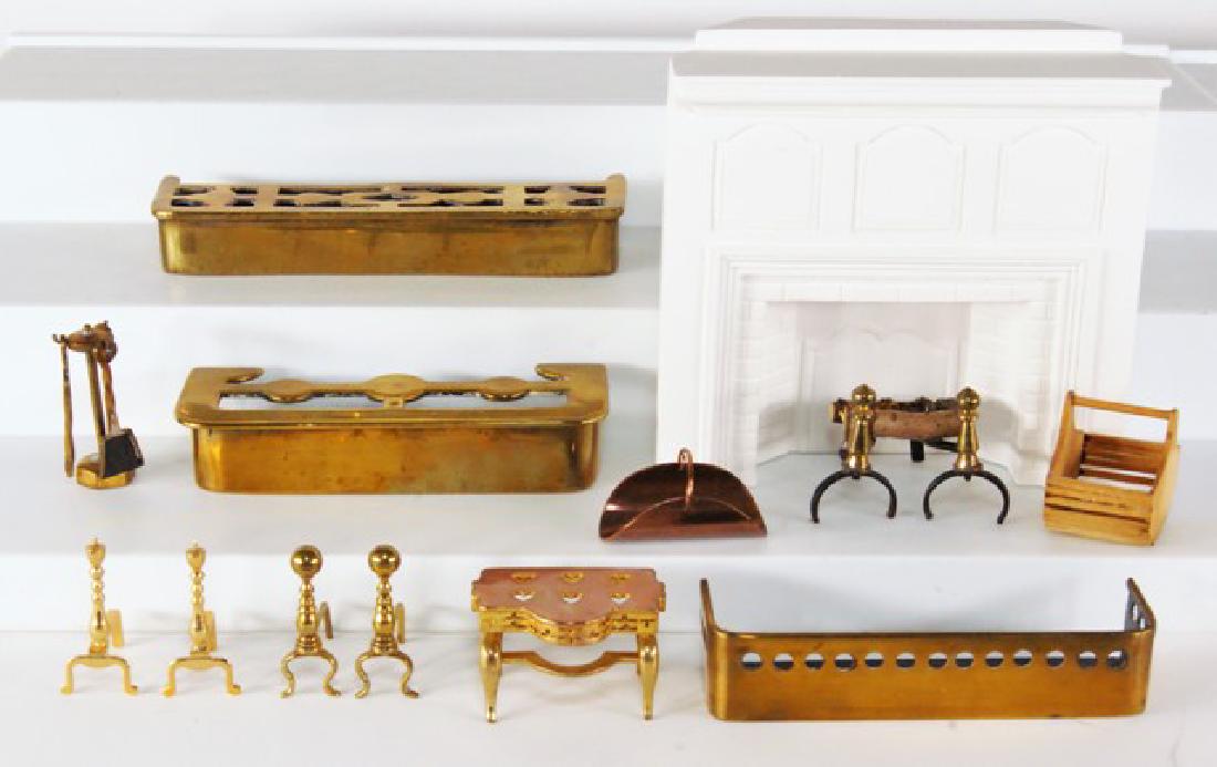 Dollhouse Fireplace & Accessories Miniatures (1 of 1)