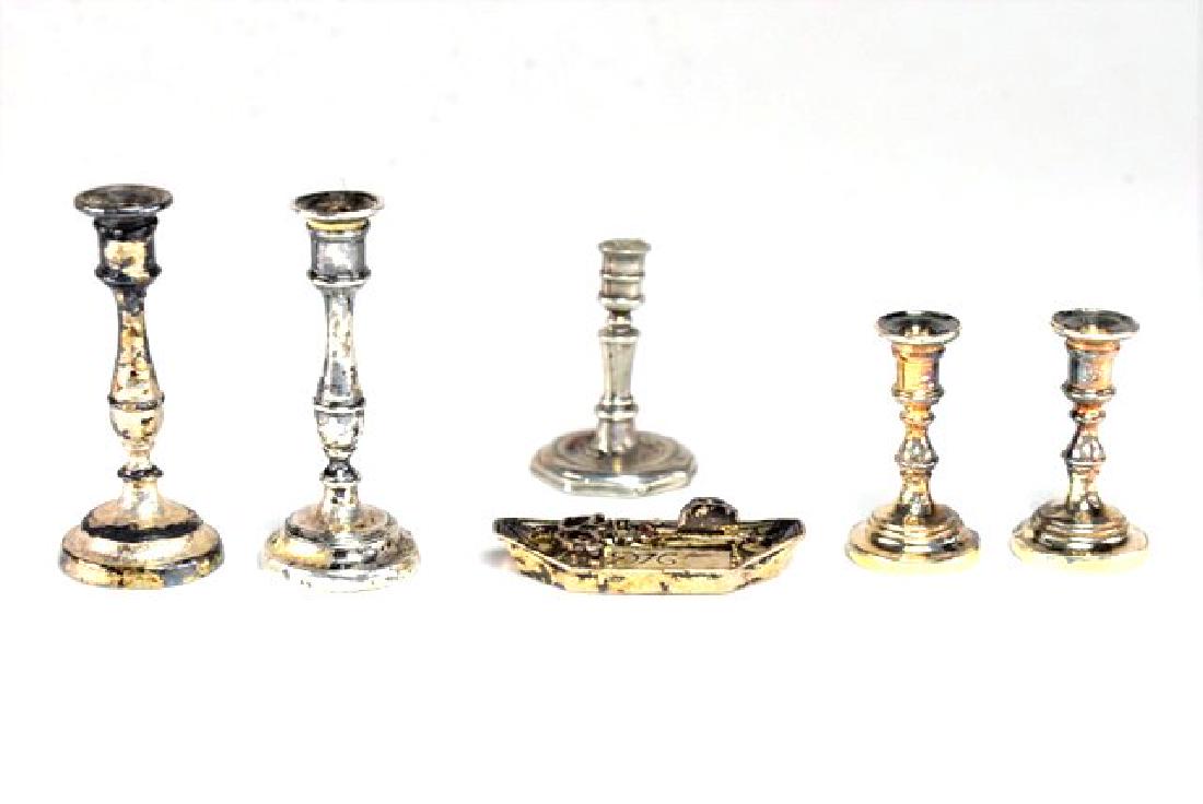 Fisher & Kupjack Sterling Candlesticks for Dollhouse (1 of 1)