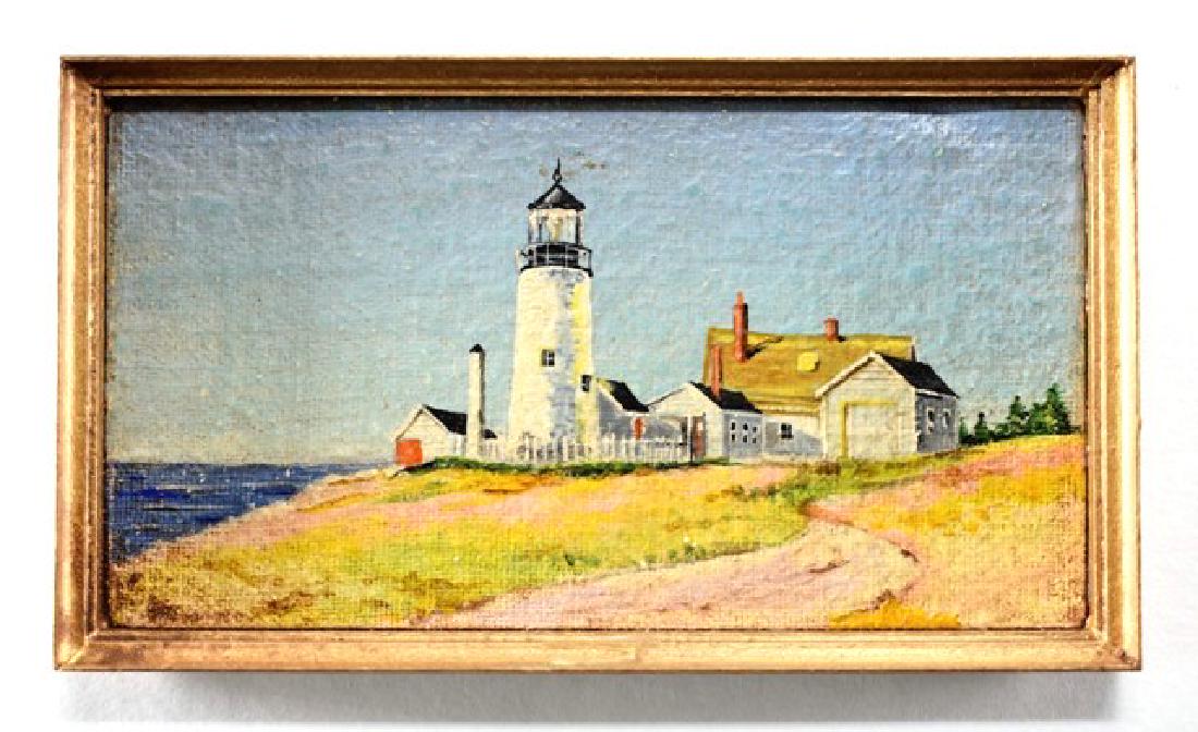 George Schlosser Lighthouse Painting for Dollhouse (1 of 1)