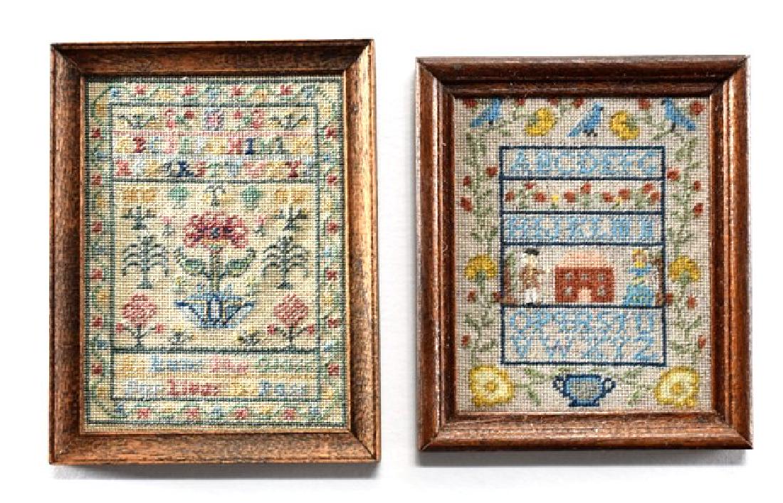 Two Annelle Ferguson Samplers for Dollhouse Miniatures (1 of 1)