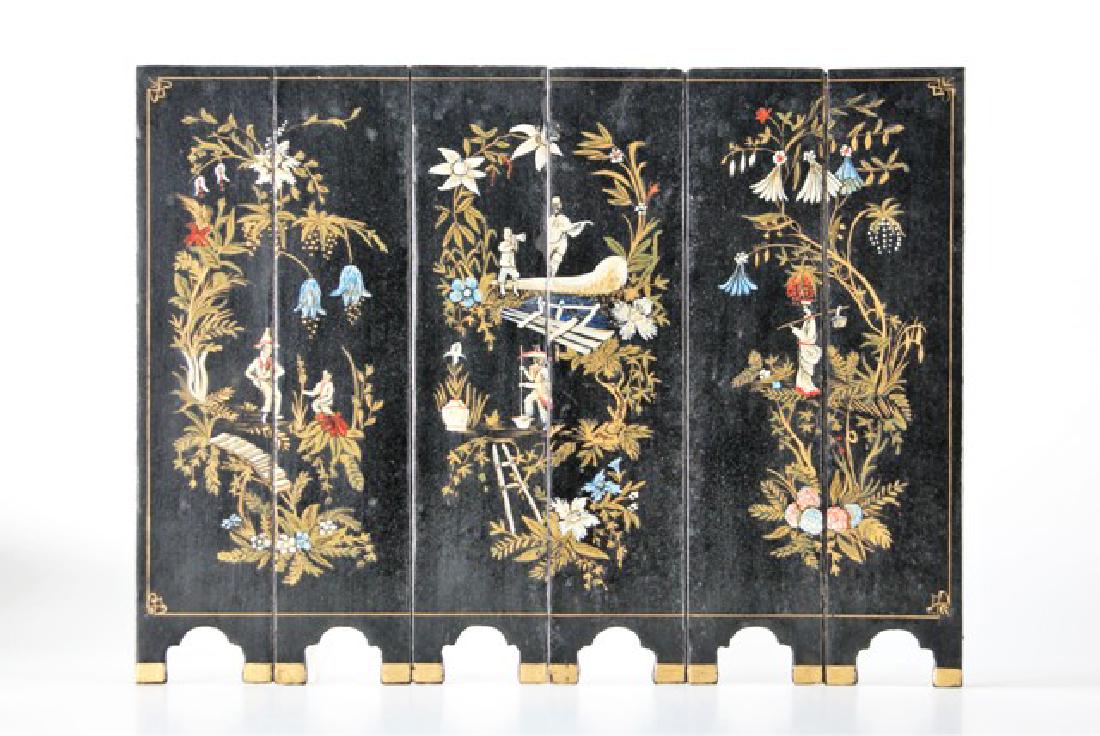 Oriental Floor Screen for Dollhouse Miniature (1 of 1)