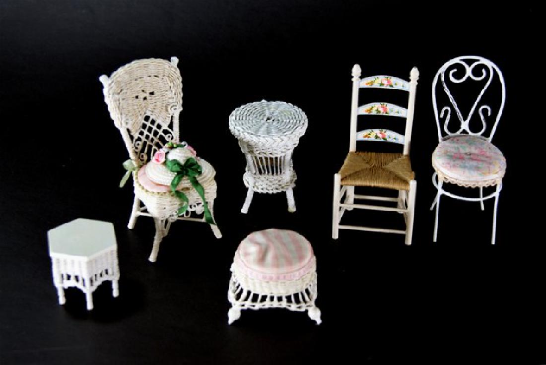 Artisan Wicker Furniture for Dollhouse Miniatures (1 of 2)