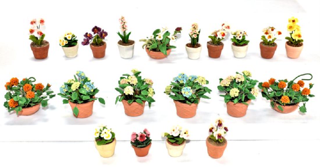Twenty Dollhouse Small Plants Miniatures (1 of 1)
