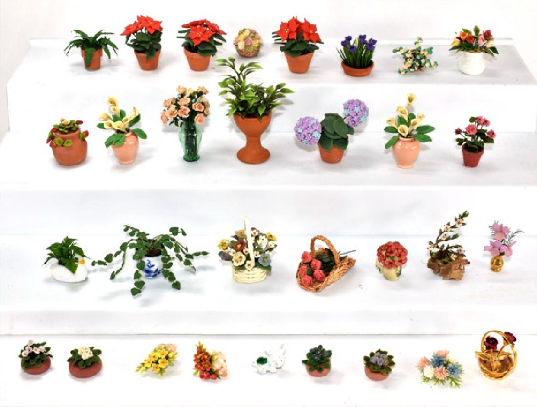 Thirty Small Dollhouse Plants Miniatures (1 of 1)