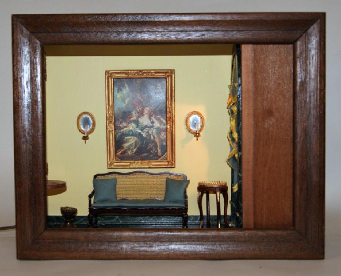 Vintage Small Neo-Classical Room Box Dollhouse (1 of 3)