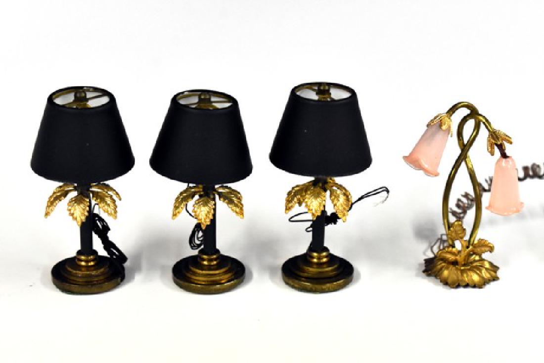 MSS & Dragonfly Dollhouse Table Lamps Miniatures (1 of 1)