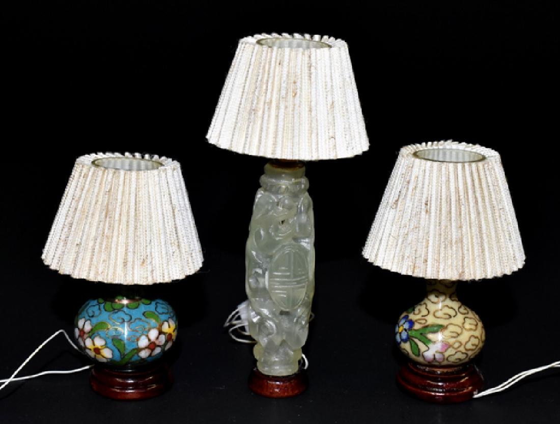 B.J. Houston Jade & Cloissone Lamps for Dollhouse (1 of 1)