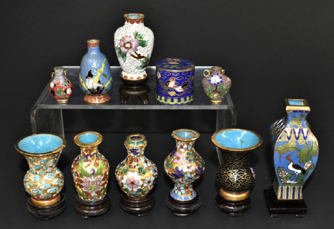 Cloissone Vases & Box Dollhouse Miniatures (1 of 2)