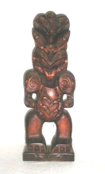 "Tekooti" by Tut-Honotapu standing figure of deity