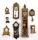 Antique Dollhouse Lead Clocks Miniatures - 2