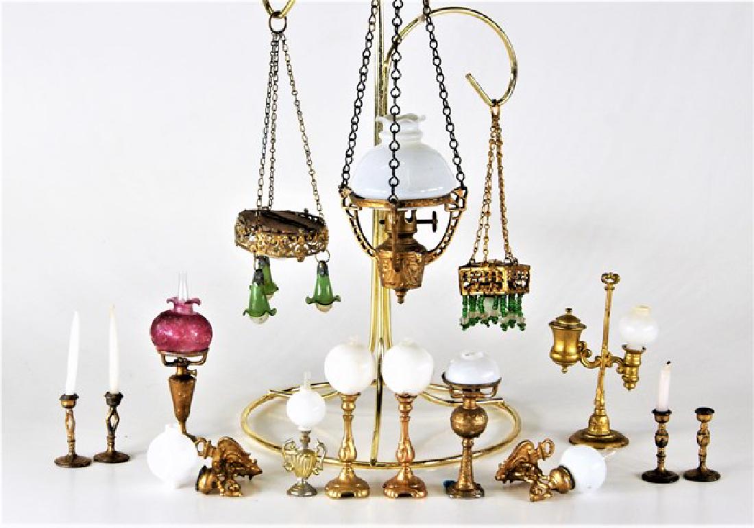 Antique Dollhouse Lead Lighting Accessories Miniatures (1 of 1)