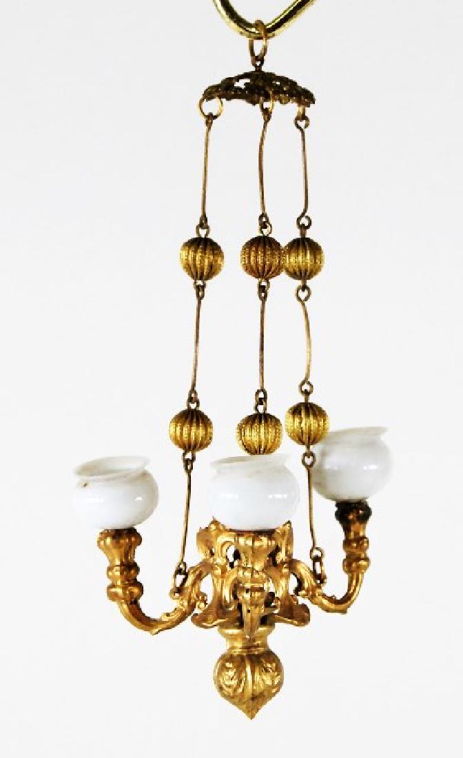 Antique Dollhouse Ormolu Chandelier Miniature (1 of 1)