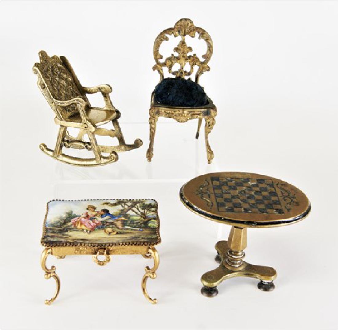brass dollhouse furniture