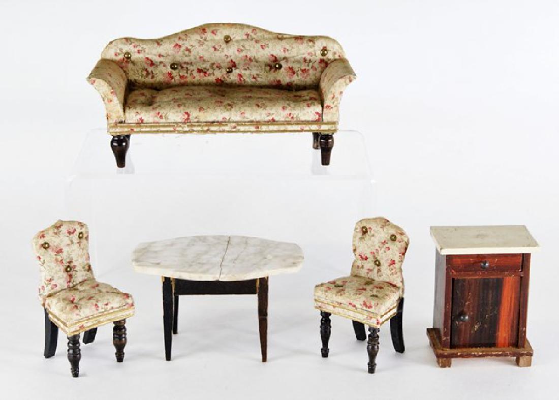 Antique Dollhouse Biedermeier Furniture Miniatures (1 of 1)