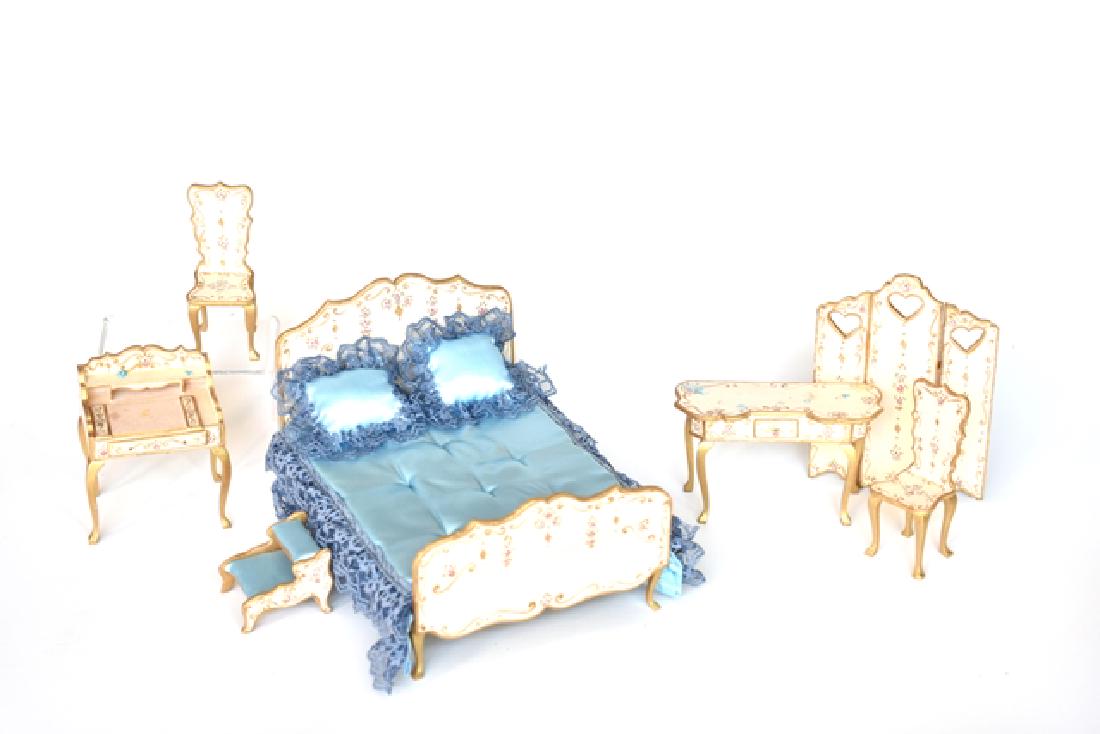 Dollhouse French Country Bedroom Set Miniatures (1 of 1)