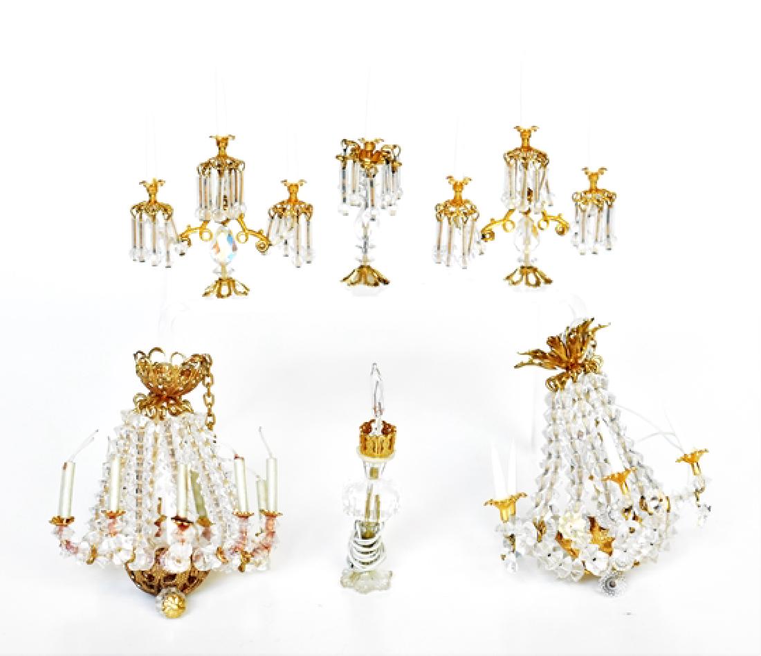 Dollhouse Chandeliers & Lighting Miniatures (1 of 1)
