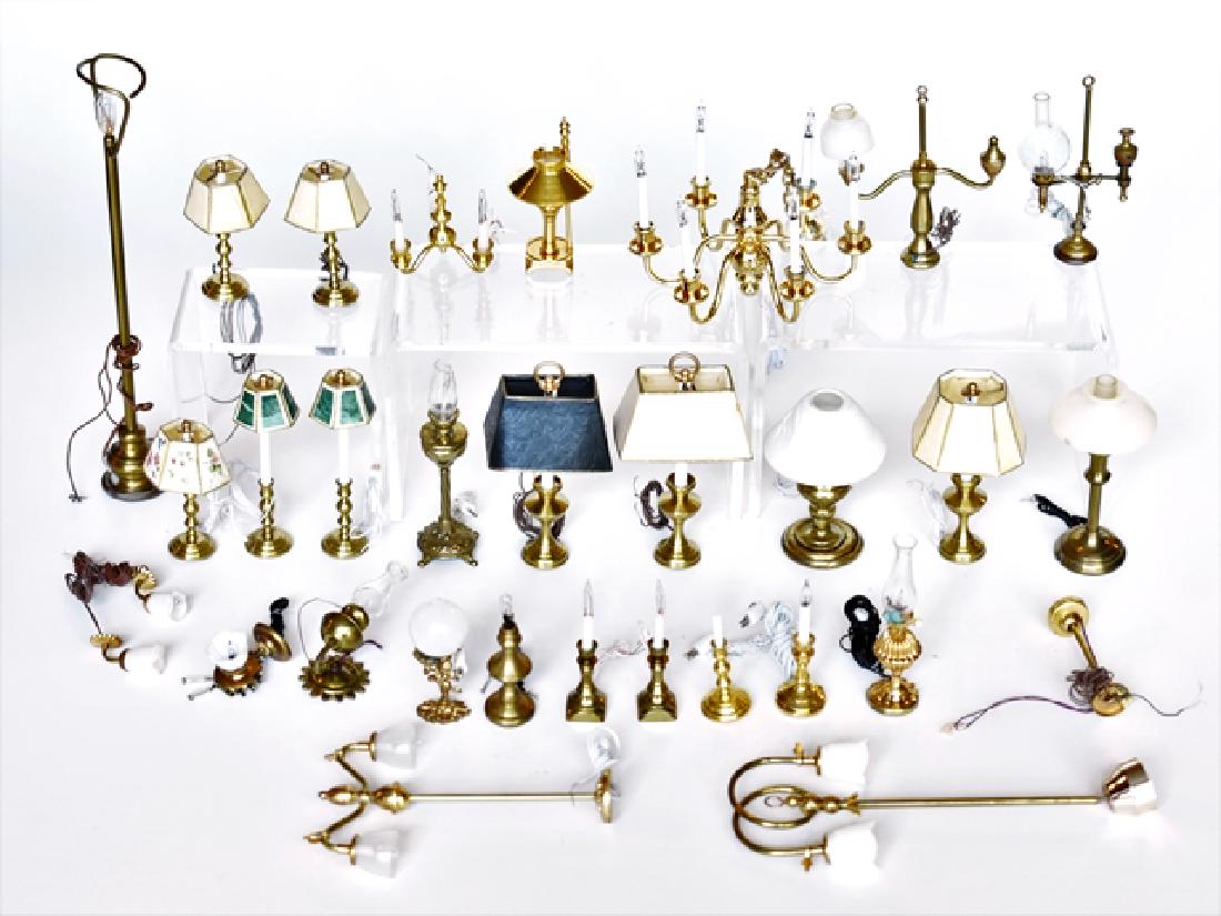 Large Lot Dollhouse Lighting Miniatures (1 of 1)