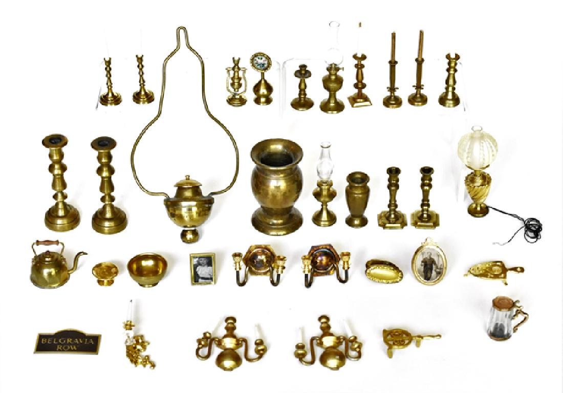 Large Lot Dollhouse Brass Accessories Miniatures (1 of 1)