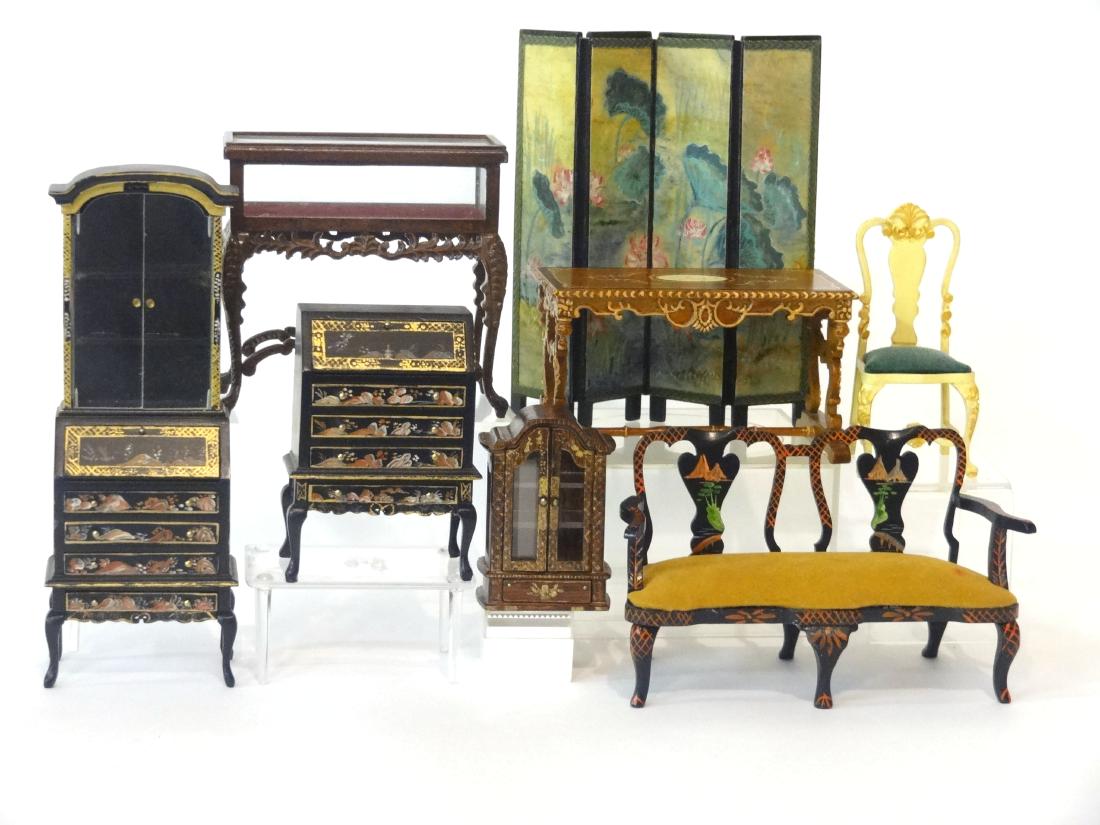 Dollhouse Chinoiserie Commercial Furniture Miniatures (1 of 1)