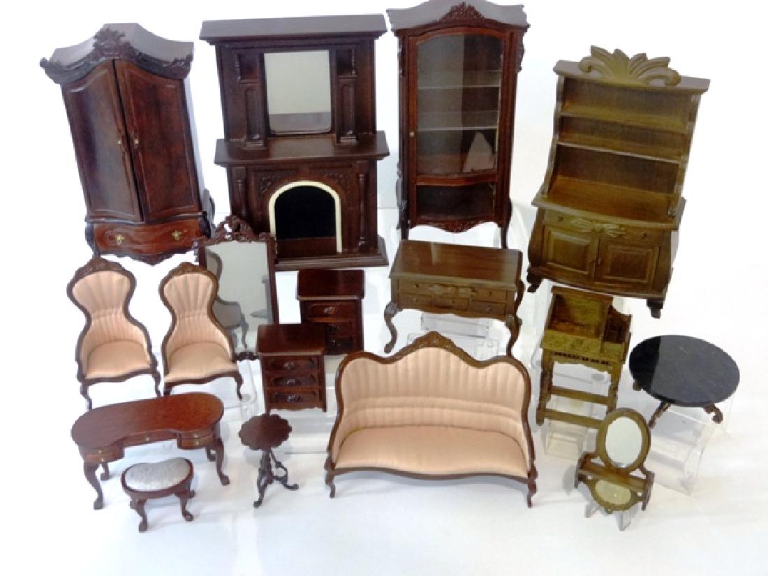 Lot Of Commercial Victorian Style Dollhouse Furniture (1 of 1)