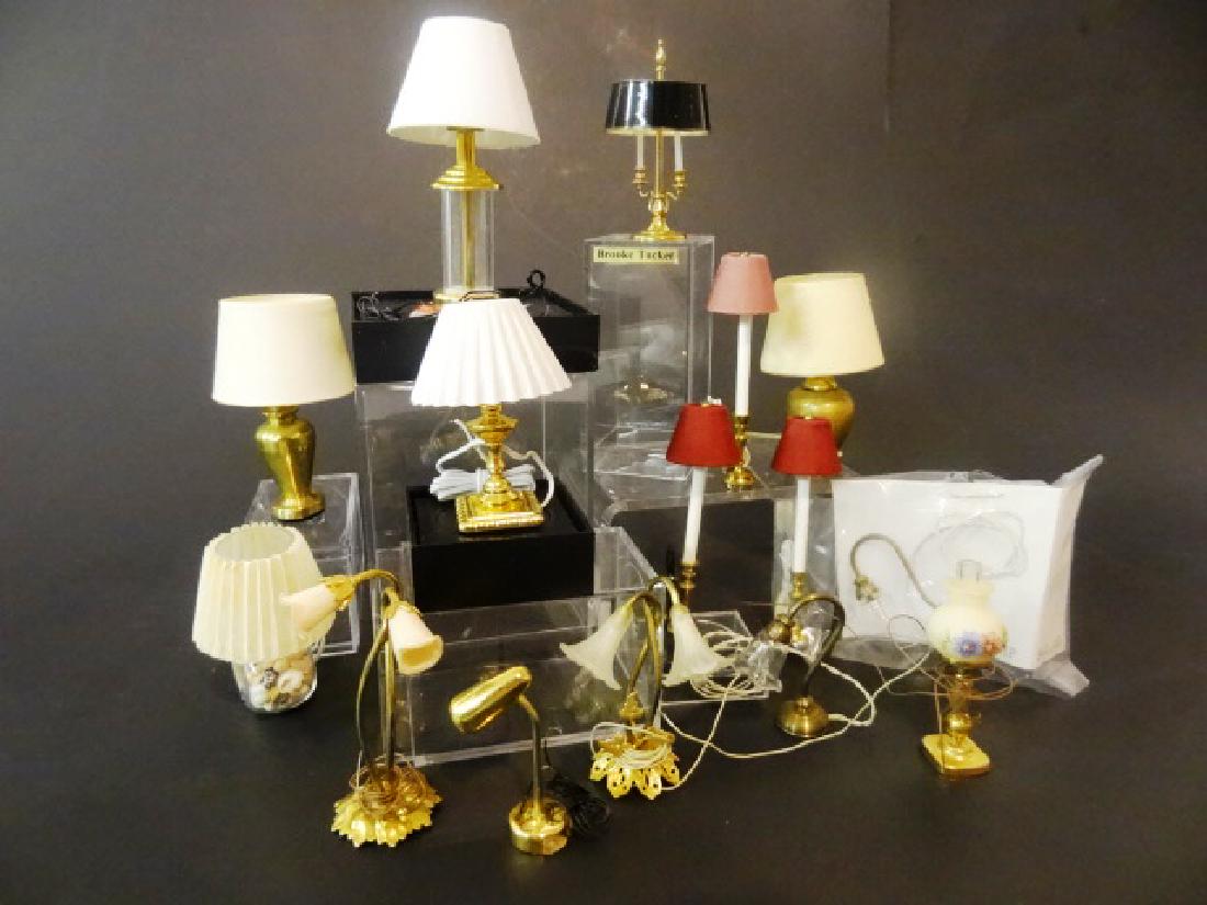 Dollhouse Table Lamps Lighting Miniatures (1 of 1)