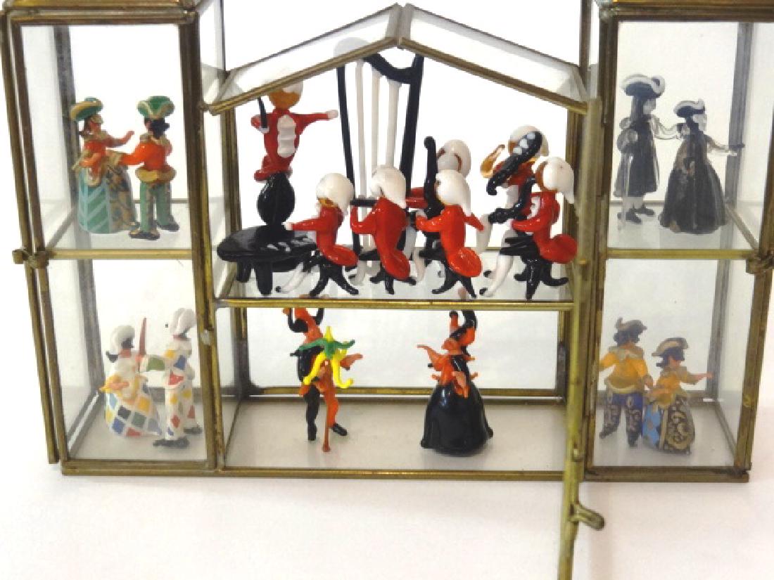 Miniature Glass Orchestra & Dancers Dollhouse (1 of 4)