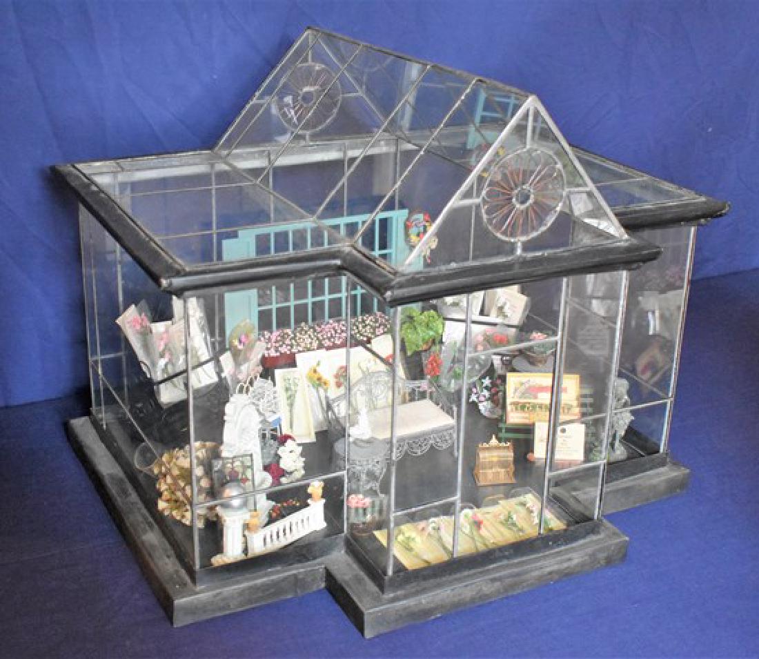 glass dollhouse