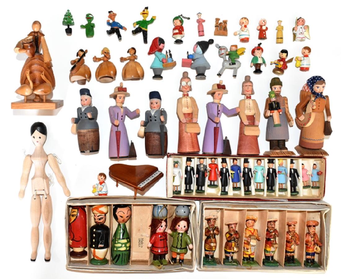 Vintage Carved Wood Toys Miniatures (1 of 1)