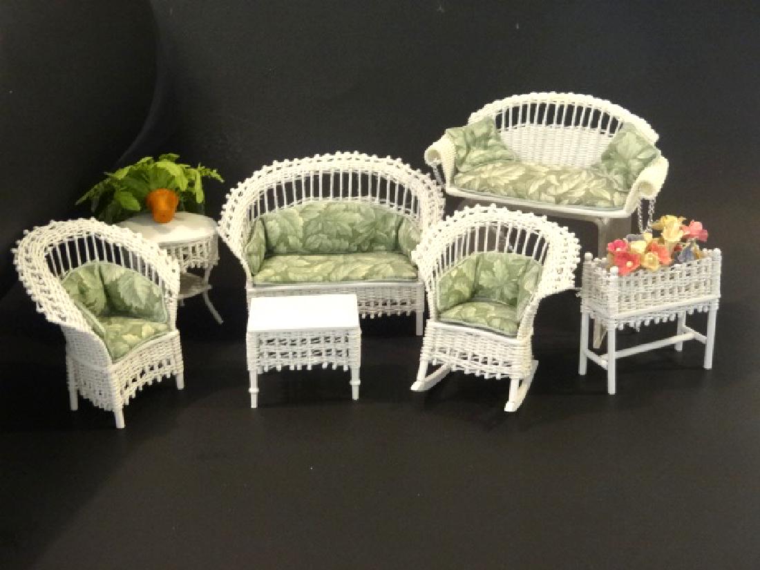 P. Taylor Dollhouse Wicker Furniture (1 of 1)