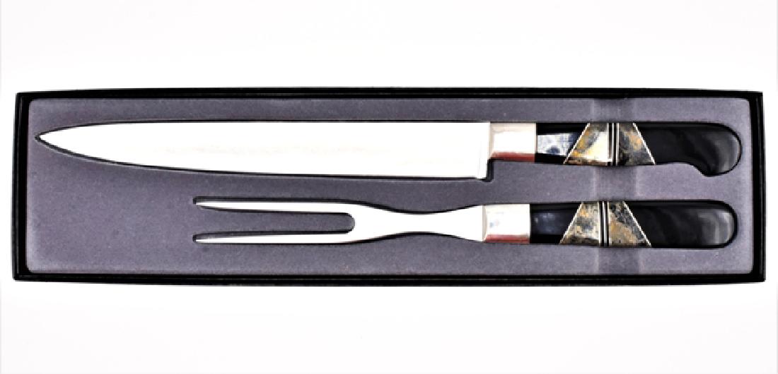 Santa Fe  Stoneworks Inlaid Carving Set (1 of 2)
