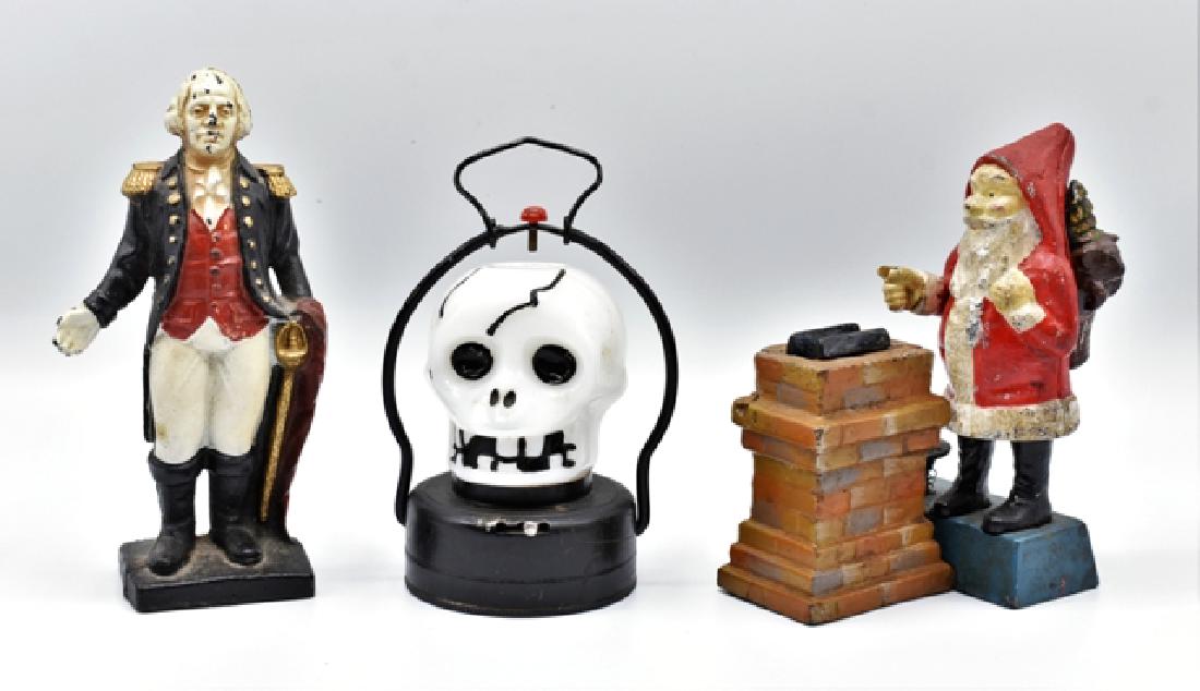 Halloween Skull Lantern & Iron Banks (1 of 2)