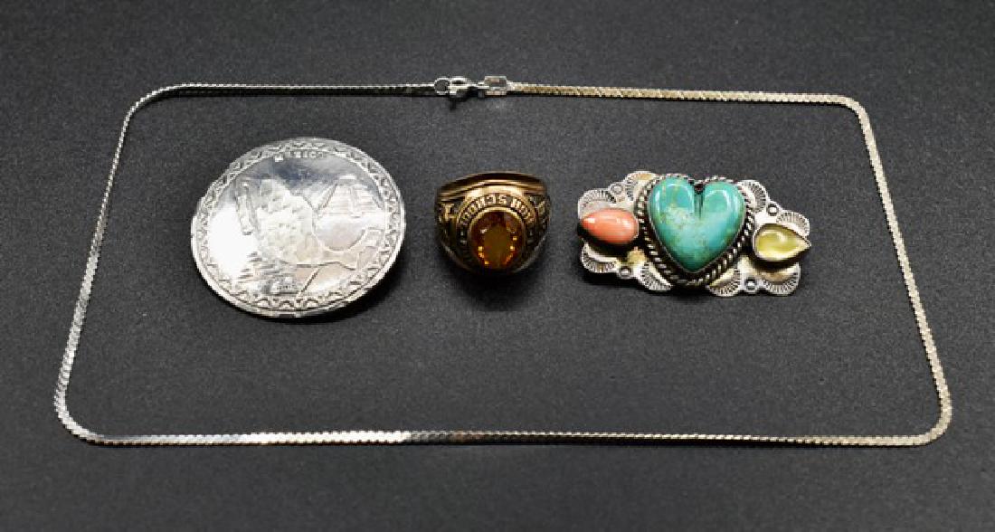 10K Gold Class Ring & Mexican Silver Jewelry (1 of 2)