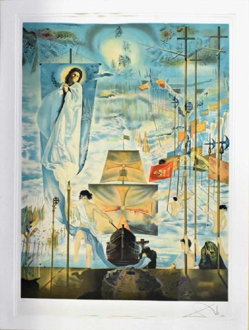 Salvador Dali Discovery Of America Lithograph LE (1 of 3)
