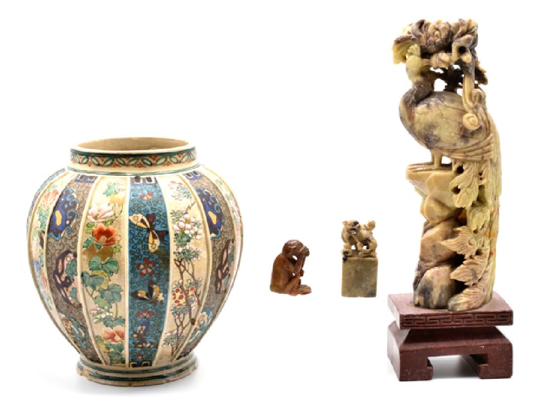 Soapstone Carvings & Imari Vase (1 of 5)