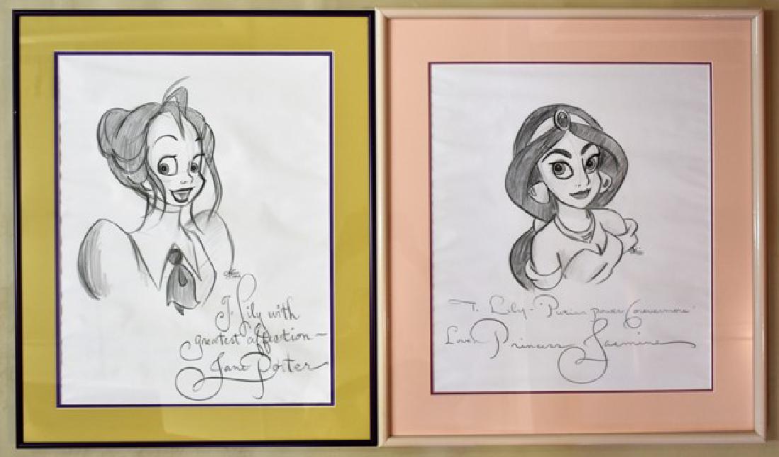 Two Original Disney Drawings, Tarzan & Aladdin (1 of 5)