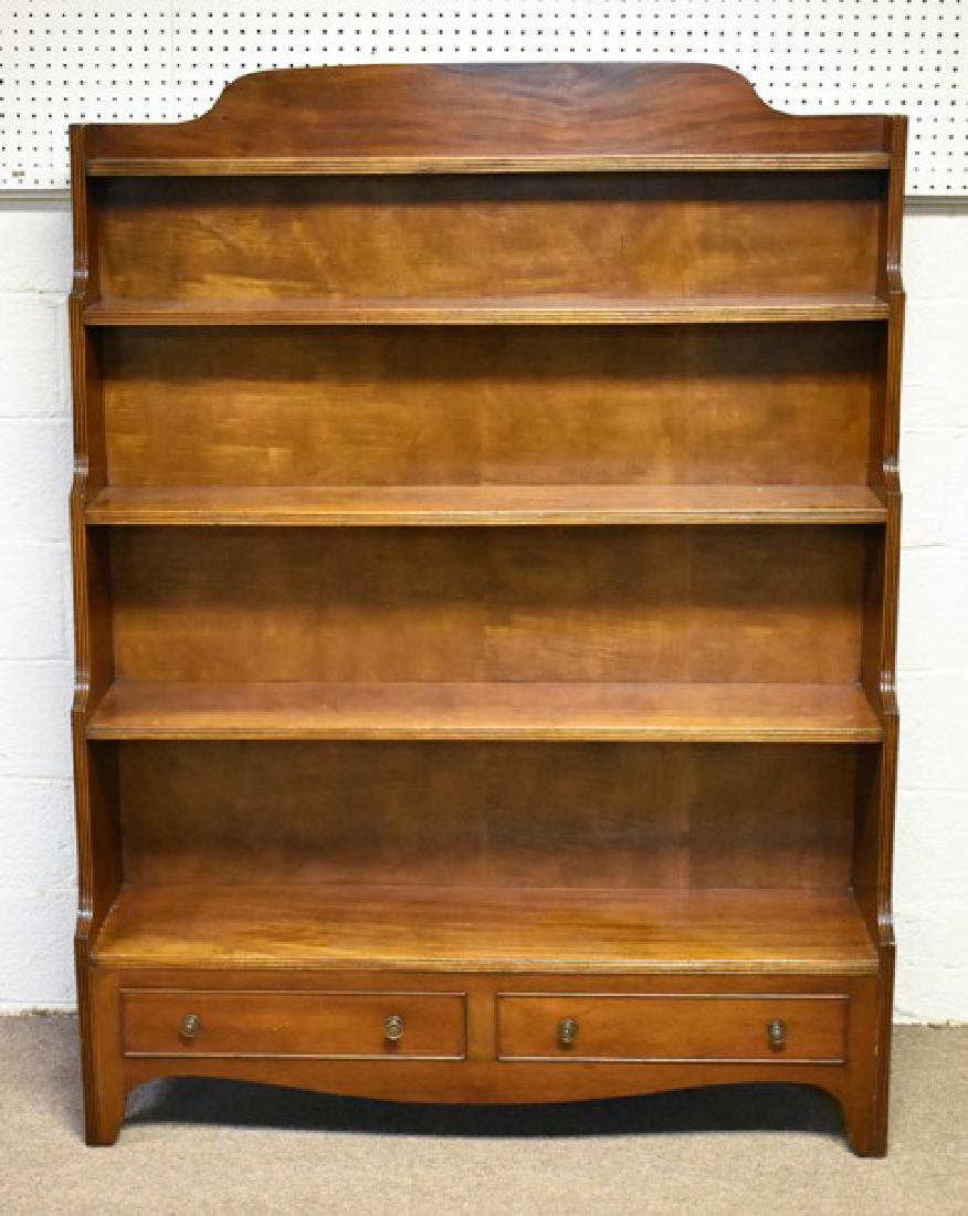Vintage Mahogany Step Back Bookcase (1 of 3)