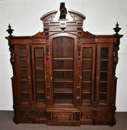 Horner Monumental carved Owl Bookcase