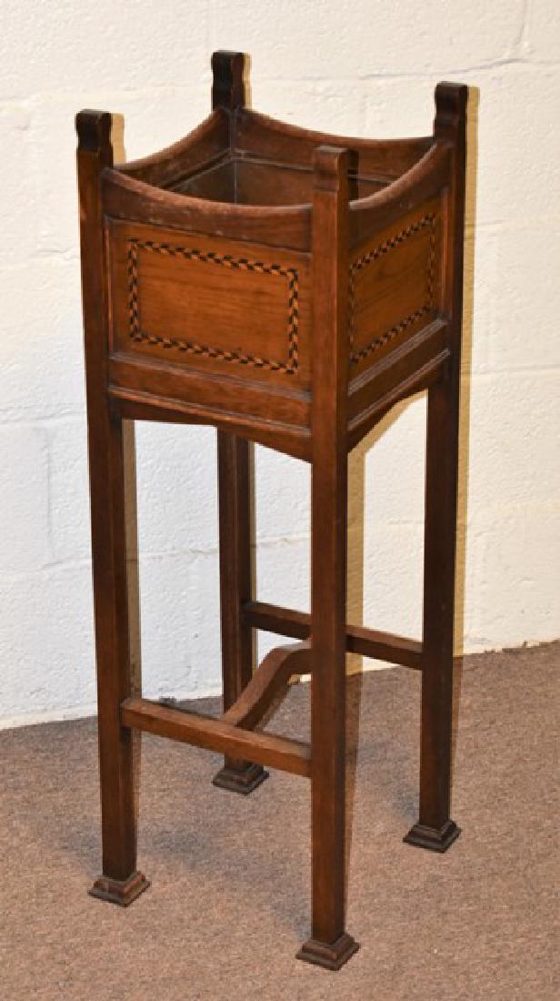 Vintage Oak Plant Stand (1 of 2)