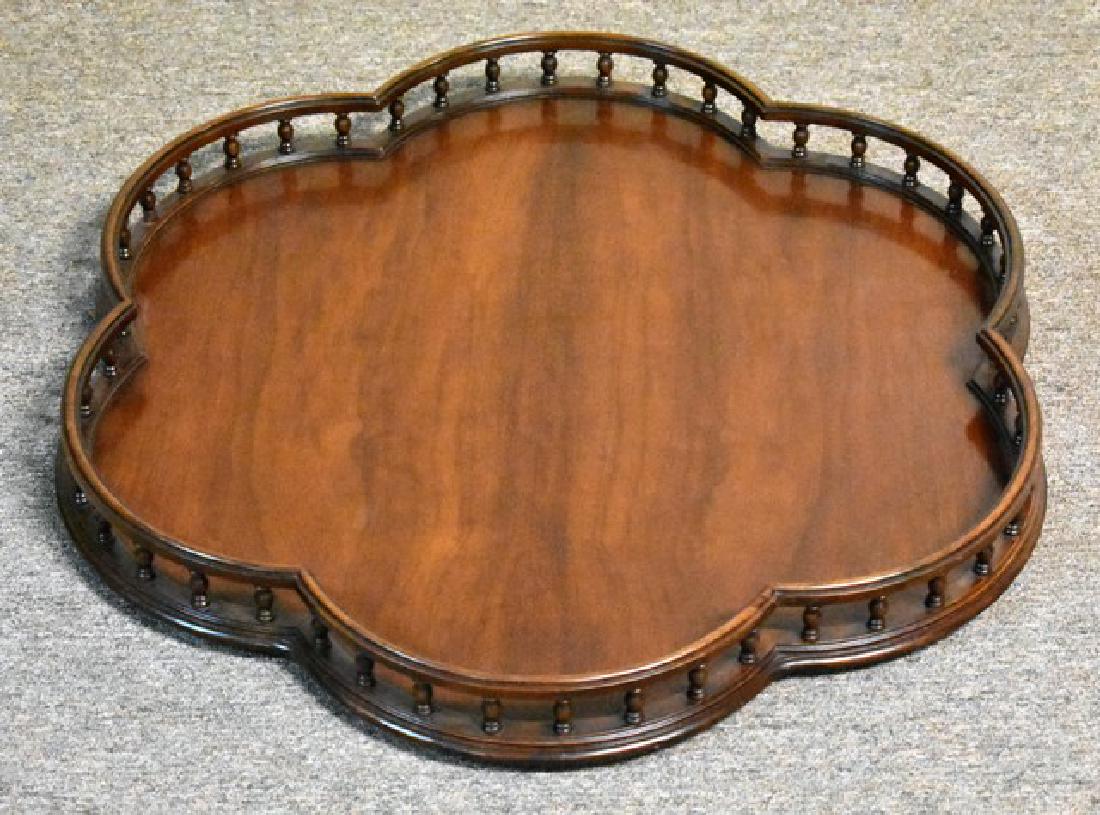 Mahogany Lobed Serving Tray (1 of 1)