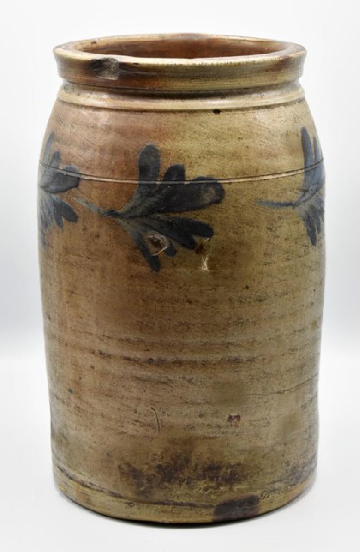 Large Cobalt Decorated Crock (1 of 2)