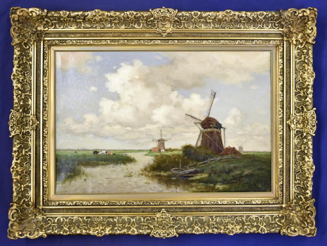 Johannes Karel Leurs Dutch Windmill Landscape (1 of 5)