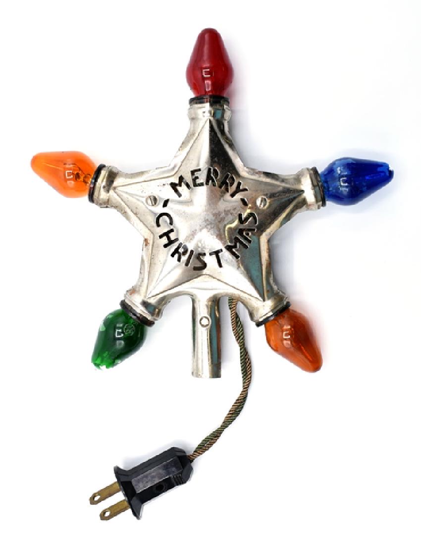 Antique Christmas Tree Lighted Topper (1 of 2)