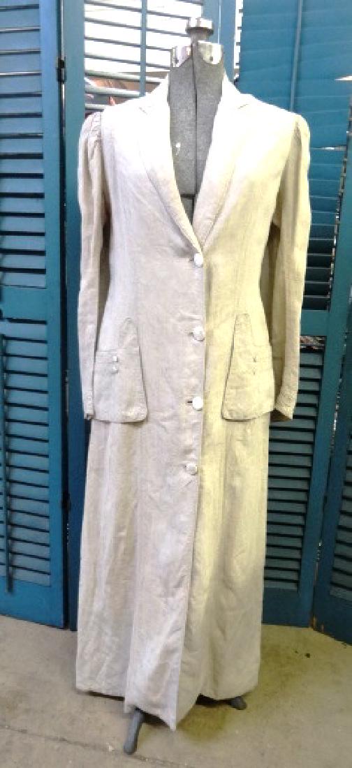 Victorian Linen Walking Suit (1 of 2)