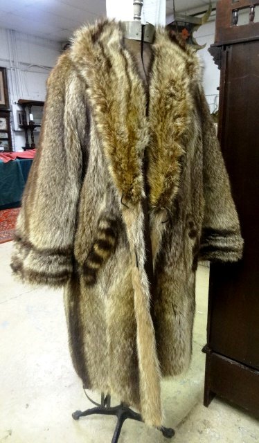 Racoon Ladies Coat: Racoon Ladies Coat , very stylish, about a size 12 or so. in good conditon, from Bar Harbor with Insert.