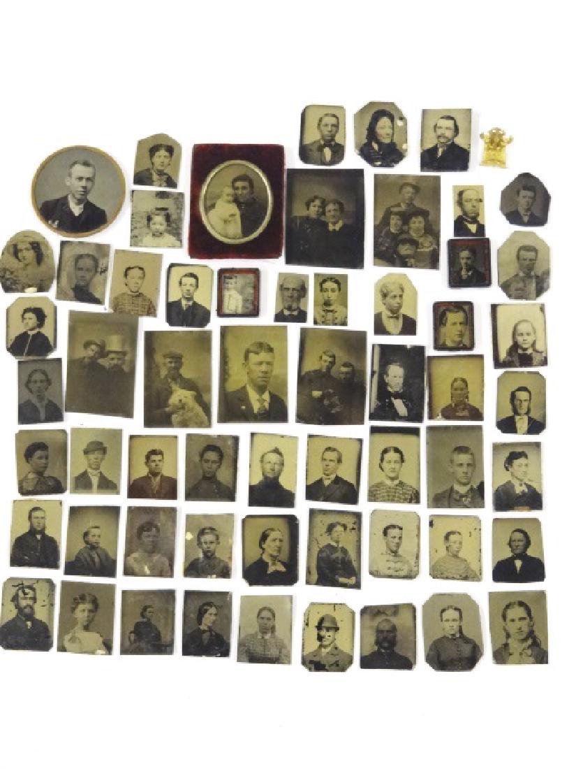 59 Dollhouse Antique Tintype Photos Miniatures (1 of 1)